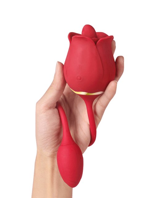 Rose Tongue 3 in 1 Vibrator (9 modes)
