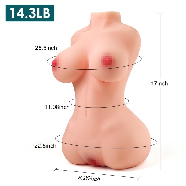 Eve Half Body Two Tunnel Sex Doll (14.3lb) 