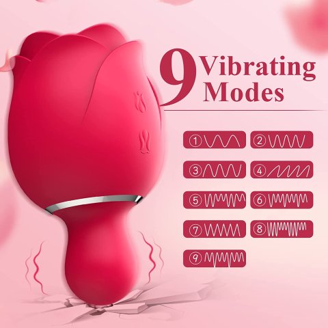 Rose Nipple and Clit Stimulator (9 Tapping Modes)