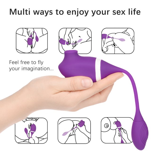 Clitoral Vibrating Egg with Sucking Function